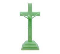 YENVWG Crucifijo católico de pared que brilla en la oscuridad, Cristo católico, decoración del hogar