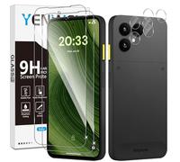 Yenwen 2 Piezas Protector de Pantalla para Fairphone 6 con 2 Piezas Protector de Lente de Cámara, Ultra HD Cristal Templado, Dureza 9H Glass, Anti Arañazos, Sin Burbujas