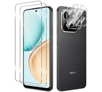Yenwen 2 Piezas Protector de Pantalla para Honor 400 Smart 4G con 2 Piezas Protector de Lente de Cámara, Ultra HD Cristal Templado, Dureza 9H, Anti Arañazos, Sin Burbujas