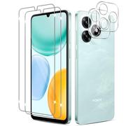 Yenwen 2 Piezas Protector de Pantalla para Honor X5C Plus 4G con 2 Piezas Protector de Lente de Cámara, Ultra HD Cristal Templado, Dureza 9H, Anti Arañazos, Sin Burbujas