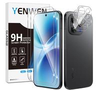 Yenwen 2 Piezas Protector de Pantalla para VIVO V70 5G con 2 Piezas Protector de Lente de Cámara, Ultra HD Cristal Templado, Dureza 9H, Anti Arañazos, Sin Burbujas