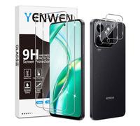 Yenwen Protector de Pantalla para Honor 200 Smart 5G, 2 Piezas Cristal Templado con 2 Piezas Protector de Lente de Cámara, 9H Dureza Ultra Resistente Vidrio Templado