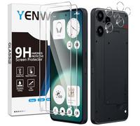 Yenwen Protector de Pantalla para Nothing Phone 3a Lite, 2 Piezas Cristal Templado con 2 Piezas Protector de Lente de Cámara, 9H Dureza Ultra Resistente Vidrio Templado