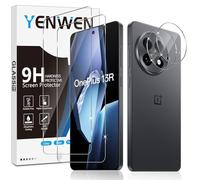 Yenwen Protector de Pantalla para OnePlus 13R, 2 Piezas Cristal Templado con 2 Piezas Protector de Lente de Cámara para OnePlus 13 R, 9H Dureza Ultra Resistente Vidrio Templado