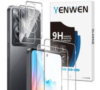 Yenwen Protector de Pantalla para OPPO A79 5G, 2 Piezas Cristal Templado con 2 Piezas Protector de Lente de Cámara, 9H Dureza Ultra Resistente Vidrio Templado