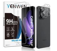 Yenwen Protector de Pantalla para OPPO Reno 13 FS 5G / OPPO Reno 13F 5G, 2 Piezas Cristal Templado y 2 Piezas Cámara Protector, 9H Resistente Vidrio Templado para OPPO Reno13 FS / Reno13 F