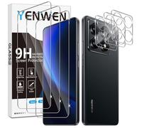 Yenwen Protector de Pantalla para Xiaomi 15T 5G, 3 Piezas Cristal Templado con 3 Piezas Protector de Lente de Cámara para Mi 15T 5G, 9H Dureza Ultra Resistente Vidrio Templado