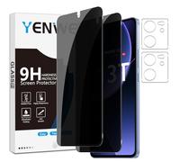 Yenwen Protector de Pantalla Privacidad para Xiaomi 13T / 13T Pro, 2 Piezas Anti-Espía Cristal Templado + 2 Piezas Protector Cámara, 9H Dureza Anti-Arañazo Sin Burbujas