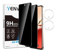 Yenwen Protector Pantalla Privacidad para OPPO Reno 12 FS (5G / 4G) / Reno 12F (5G/4G), 2 Piezas Anti Espía Cristal Templado, 9H Dureza Anti-Arañazo Sin Burbujas para OPPO Reno12 FS/Reno 12 F