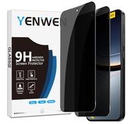 Yenwen Protector Pantalla Privacidad para Xiaomi POCO F7 5G, 2 Piezas Anti Espía Cristal Templado, 9H Dureza Anti-Arañazo Sin Burbujas