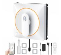 YEOOIYCW Robot Lavador de Vidrios,Pulverización de agua en 4 sentidos,Robot limpiador de vidrios,Planificación inteligente del camino,Control remoto y aplicación para limpieza de vidas (blanco)