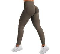 YEOREO SoftHue - Leggings deportivos invisibles para mujer, sin costuras, push-up, opacos, para gimnasio, yoga, deportes, cintura alta, para mujer, café, S