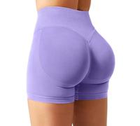 YEOREO SoftHue - Pantalones cortos deportivos para mujer con efecto scrunch butt, levantamiento invisible, para gimnasio, entrenamiento, 11.4 cm, leggings cortas sin costuras, para mujer, push up