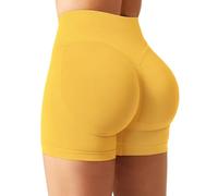 YEOREO SoftHue - Pantalones cortos deportivos para mujer, invisibles, para levantamiento de glúteos, para gimnasio, entrenamiento, 4,5 pulgadas, sin costuras, leggings cortos para mujer Push Up Booty