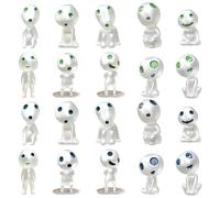 Yeory Mini Figuras alienígenas 20pcs Figurina alienígena Que Brilla en la Oscuridad Tiny Alien Toy 10 Styles Resin Figura Alien Alien Party Favors for Kids Alien Toy