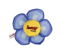 YEOWWW! Daisy's Flower Top - Juguete orgánico de Hierba gatera Arrugada en Forma de Margarita, Duradero y Seguro, para Gatos de Interior y Exterior, Azul, 14 cm
