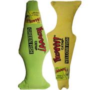 Yeowww! Yellow & Green Fish Pack 100% Organic Catnip Fish Cat Toys