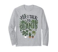 Yep, I Talk to Plants Funny Plant Whisperer Gardening Humor Manga Larga