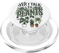Yep, I Talk to Plants Funny Plant Whisperer Gardening Humor PopSockets PopGrip para MagSafe