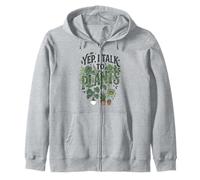 Yep, I Talk to Plants Funny Plant Whisperer Gardening Humor Sudadera con Capucha