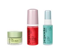 Yepoda The Mini Daily Essentials Set, kit K-Beauty de prueba o viaje con 3 productos: bálsamo, espuma limpiadora y tónico. Vegano y apto para todo tipo de pieles