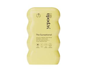 Yepoda The Sunsational, Stick Solar Mineral Coreano FPS 30 de amplio espectro UVA/UVB P Alta Protección, Resistente al agua y nutritivo, vegano - para todo tipo de pieles, 18,5 g