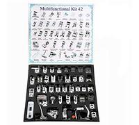 YEQIN Juego de 42 prensatelas para máquina de coser doméstica para máquinas de coser Brother, Babylock, Singer, Janome, Kenmore y White de vástago bajo