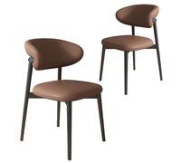 YEQING Juego de 2 Sillas Comedor Cuero, Cocina y, Silla con Respaldo Arco para, Hogar(Q)