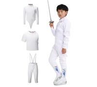 YEQING Traje de Esgrima 350N (Chaqueta/Pantalón/Chaleco) para Hombre y Mujer. Traje Protector para Entrenamiento de Esgrima (florete, Espada y Sable)(Left Hand,60)