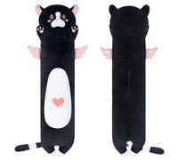 Yeqivo Almohadas Suaves de Peluche para Gatos Largos Peluche para Gatos Peluche para Gatitos Peluche Kawaii Peluche para Gatos Novias Infantiles(110CM Ángel Rosa)