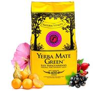 Yerba Mate Green 'Oriental' - Té mate brasileño (400 g), color rosa mosqueta, hibisco, grosella negra, cabo peruano, cáscara de naranja, aroma natural