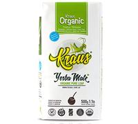 Yerba Mate Kraus Pure Leaf 500g + muestra de regalo (40g): Rica en antioxidantes y vitaminas, acelera el metabolismo, ¡sin azúcar!