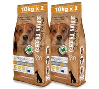 YERBERO Nature Digestive Comida Hipoalergénica para Perros Pack de 2 de 10Kg con 15% de Ahorro - Pienso Superpremium de Pollo y Arroz con Omega 3 - Pienso Low Grain con Aceite de Salmón - Sin Gluten