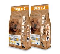 YERBERO Nature Digestive Comida Hipoalergénica para Perros Pack de 2 de 3Kg con 20% de Ahorro - Pienso Superpremium de Pollo y Arroz con Omega 3 - Pienso Low Grain Aceite de Salmón y Sin Gluten