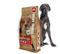 Yerbero Nature Giant Grain Free Salmón Trucha Boniato y Guisantes, Pienso sin Cereales, Pienso Hipoalergénico con Omega 3 Vitaminas y Minerales, para Perros de Razas Grandes 12kg
