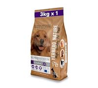 Yerbero Nature Gourmet, Pienso Hipoalergénico para Perros, Alimento de Salmón, Sin Pollo, con Arroz, Sin Gluten, Low Grain 3 Kilos