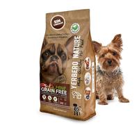 Yerbero Nature Grain Free Mini Cordero Boniato y Guisantes, Pienso Hipoalergénico Sin Cereales con Omega 3 Vitaminas Minerales, Comida para Perros Raza Pequeña con Probióticos 3kg