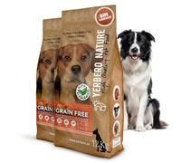 Yerbero Nature Grain Free Pavo Boniato y Arándanos, Pienso Sin Ceereales, Hipoalergénico con Omega 3 Vitaminas y Minerales, Pienso Light Perros Grain Free Sin Conservantes Pack 2 de 12kg