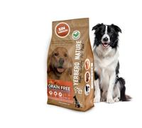 Yerbero Nature Grain Free Pavo Boniato y Arándanos, Pienso Sin Ceereales, Hipoalergénico con Omega 3 Vitaminas y Minerales, Pienso Light Perros Grain Free Sin Conservantes 2.5kg