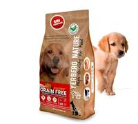 Yerbero Nature Grain Free Puppy Salmon y Pescado Blanco y Boniato, Sin Cereales, Comida Cachorros Grain Free con,Pienso Hipoalergénico Perros Alto en Proteína sin Cereales 2,5kg