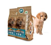 Yerbero Nature Pienso para Perros Puppys Grain Free Pack de 2 de 2.5kg - Comida Cachorros Sin Cereales con Pollo Pavo Salmón Boniato y Zanahoria - Pienso Hipoalergénico Perros