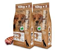 YERBERO Nature Pienso para Perros sin Gluten con Cordero Pack de 2 uds de 10 kg con 10% de Ahorro - Pienso Hipoalergénico para Perros con Alta Digestibilidad - con Omega 3 para Pelo Brillante