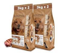 YERBERO Nature Pienso para Perros sin Gluten con Cordero Pack de 2 uds de 3 kg con 22% de Ahorro - Pienso Hipoalergénico para Perros con Alta Digestibilidad - con Omega 3 para Pelo Brillante