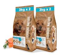 Yerbero Nature Salmon & Rice Pienso sin Gluten para Perros Adultos, Hipoalergénico, Alta Digestibilidad, Comida Natural con Omega 3, 29% Proteína, Paack 2 de 3 kg (Salmón y arroz)
