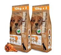 YERBERO - Pienso sin Gluten para Perros con Pollo y Arroz Pack de 2 uds de 10 kg con 10% de Ahorro - Pienso Hipoalergénico con Alta Digestibilidad - Alimento con 26% de Proteína y Omega 3