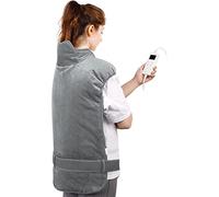 Yerdol Almohadilla térmica para aliviar el dolor de espalda, cojín calefactor eléctrico grande de 61 x 84 cm, para cuello y hombros, almohadilla calefactable para calambres con apagado automático