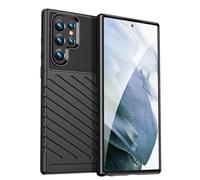 Yerebel Funda para Galaxy S22 Ultra, para Samsung S22 Ultra 5G SM-S908B, funda de TPU resistente de la serie Shield anticaídas a prueba de golpes para Samsung Galaxy S22 Ultra 5G, color negro