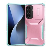Yerebel Funda para Galaxy S26 Plus/para Samsung S26+ SM-S947U con cubierta de cámara deslizante, grado militar, antideslizante, resistente, a prueba de golpes, funda protectora para Samsung Galaxy S26