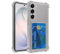 Yerebel Funda para Galaxy S26 Plus / para Samsung S26+ SM-S947U funda con tarjetero, fundas tipo cartera de TPU transparente protectora a prueba de golpes para Samsung Galaxy S26 Plus, color gris
