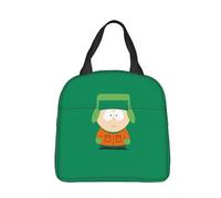 YERGFHJ Bolsa de Almuerzo aislada de Dibujos Animados Kyle de South-Park Bolsa térmica Contenedor de Comida Caja de Almuerzo Grande Bolsa de Almacenamiento de Alimentos Viajes Escolares